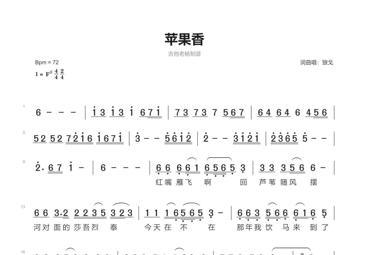 苹果香吉他版演奏苹果香纯音乐吉他完整版视频-第2张图片-太平洋在线下载